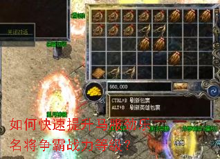 如何快速提升马服劲乐名将争霸战力等级? 如何快速提升马服劲乐名将争霸战力等级?