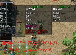 新手如何快速提升战斗力?问鼎沙城霸主全攻略 新手如何快速提升战斗力?问鼎沙城霸主全攻略