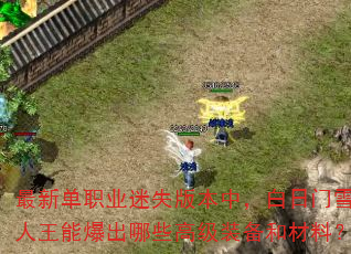 最新单职业迷失版本中,白日门雪人王能爆出哪些高级装备和材料? 最新单职业迷失版本中,白日门雪人王能爆出哪些高级装备和材料?