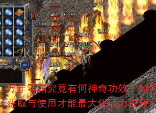 万年雪霜究竟有何神奇功效?如何获取与使用才能最大化战力提升? 万年雪霜究竟有何神奇功效?如何获取与使用才能最大化战力提升?