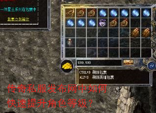 传奇私服发布网中如何快速提升角色等级? 传奇私服发布网中如何快速提升角色等级?