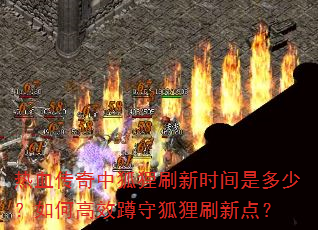 热血传奇中狐狸刷新时间是多少?如何高效蹲守狐狸刷新点? 热血传奇中狐狸刷新时间是多少?如何高效蹲守狐狸刷新点?