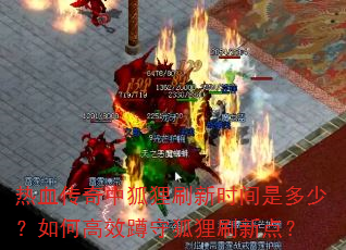 热血传奇中狐狸刷新时间是多少?如何高效蹲守狐狸刷新点? 热血传奇中狐狸刷新时间是多少?如何高效蹲守狐狸刷新点?