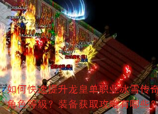 如何快速提升龙皇单职业冰雪传奇角色等级?装备获取攻略有哪些? 如何快速提升龙皇单职业冰雪传奇角色等级?装备获取攻略有哪些?