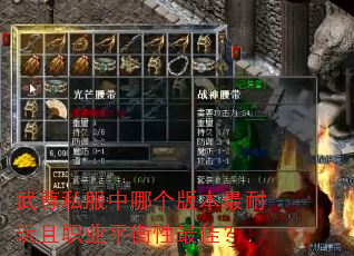 武尊私服中哪个版本最耐玩且职业平衡性最佳? 武尊私服中哪个版本最耐玩且职业平衡性最佳?